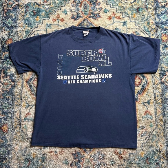 Vintage NFL Seattle Seahawks Super Bowl T-shirt Size XXL - Picture 1 of 4